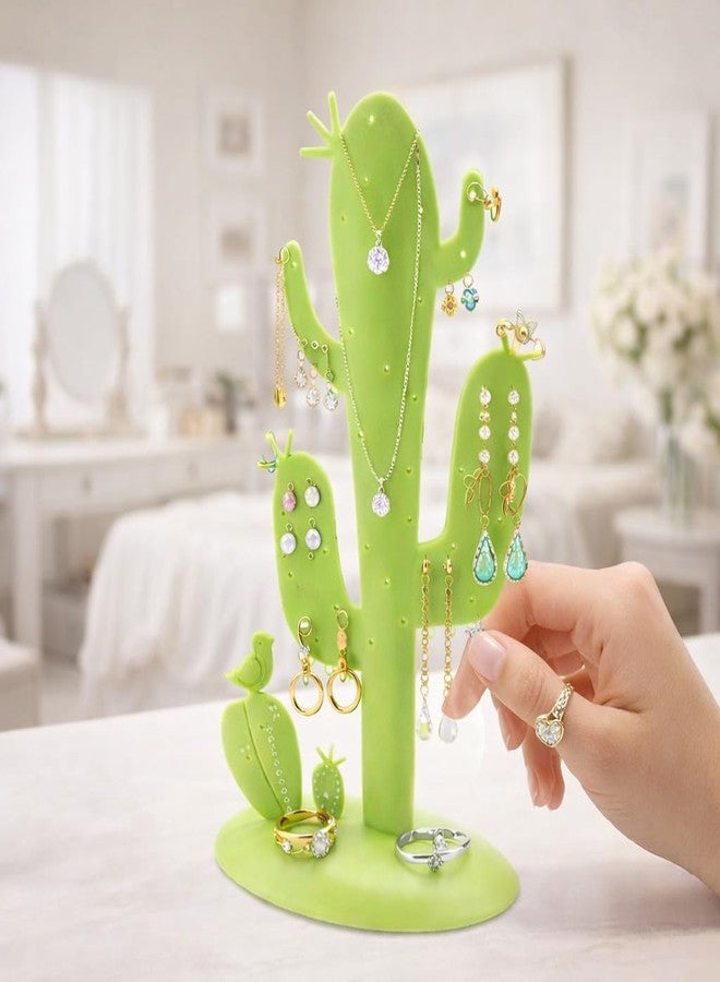 CONNECTWIDE Cactus Jewelry Necklace Stud Earring Holder Organizer Display Rack Tower Stand Tree Jewelry multi-functional Display/Stand/Holder/Rack - Image 4