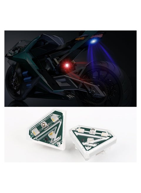 Universal Strobe Drone Lights with 3 Color Emergency Flashing Warning, LED Valve Stem Lamp Covers for Cars, Motorcycles, Drones, Aircraft, and Bikes (2pcs)