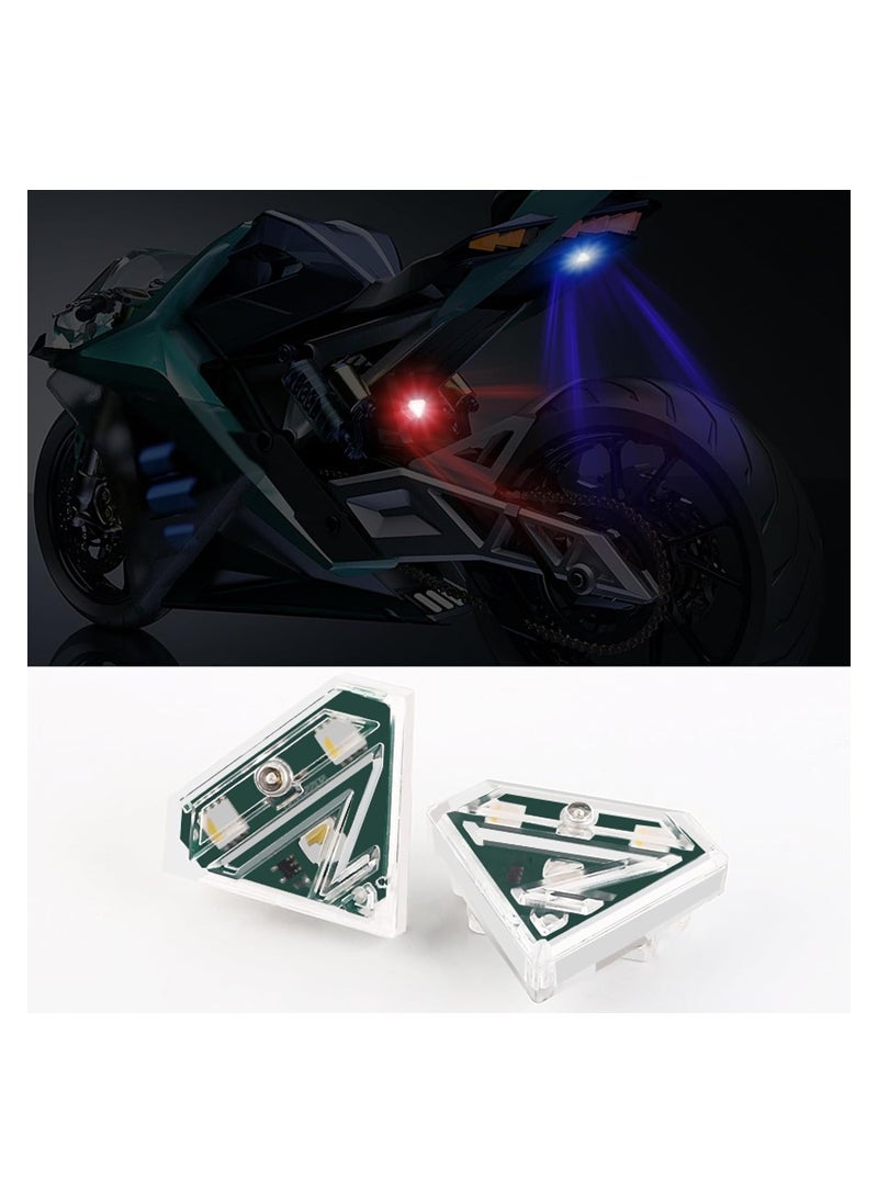 Universal Strobe Drone Lights with 3 Color Emergency Flashing Warning, LED Valve Stem Lamp Covers for Cars, Motorcycles, Drones, Aircraft, and Bikes (2pcs)