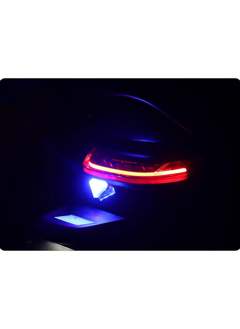 Universal Strobe Drone Lights with 3 Color Emergency Flashing Warning, LED Valve Stem Lamp Covers for Cars, Motorcycles, Drones, Aircraft, and Bikes (2pcs)