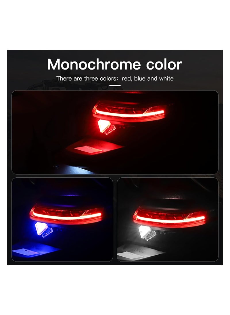 Universal Strobe Drone Lights with 3 Color Emergency Flashing Warning, LED Valve Stem Lamp Covers for Cars, Motorcycles, Drones, Aircraft, and Bikes (2pcs)