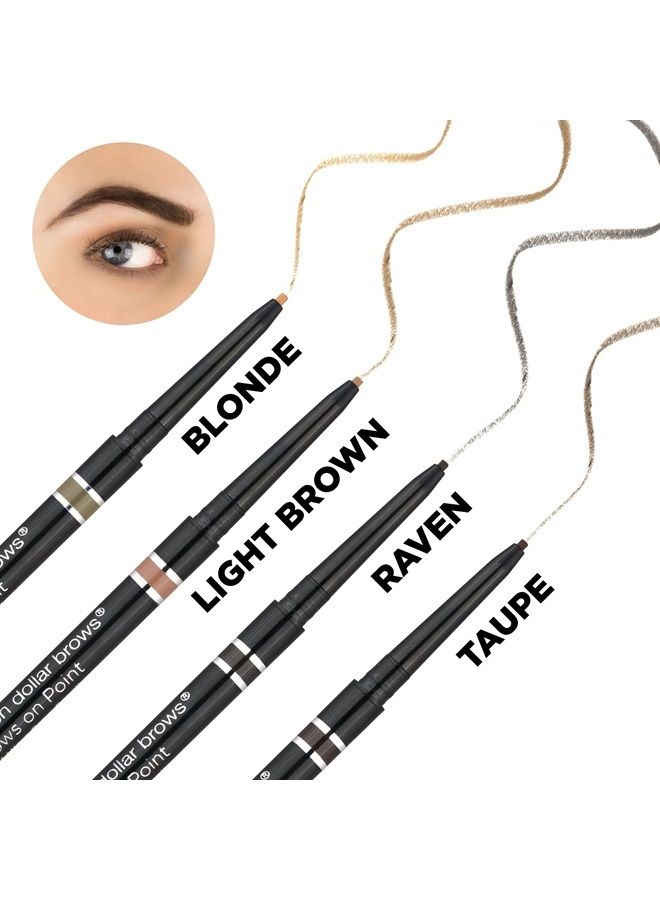 Billion Dollar Brows On Point Waterproof Micro Eyebrow Pencil | Self-Sharpening Tip | Create Hair-like Strokes | Vegan & Cruelty-Free | Natural Blendable Lines - Image 2