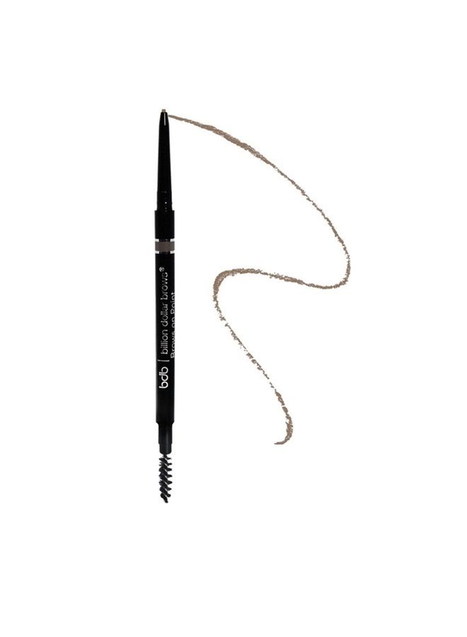 Billion Dollar Brows On Point Waterproof Micro Eyebrow Pencil | Self-Sharpening Tip | Create Hair-like Strokes | Vegan & Cruelty-Free | Natural Blendable Lines - Image 1