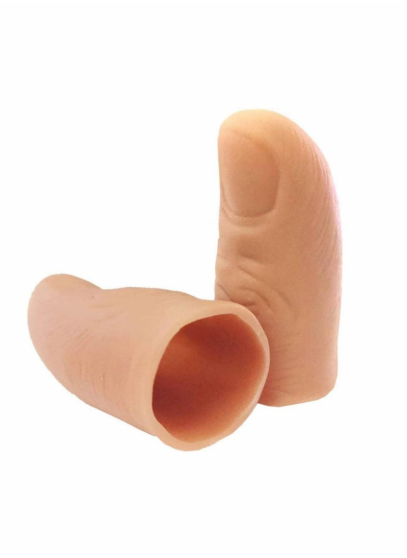 KASTWAVE - LED Finger Lamp Thumbs Light Magic Light up Finger Magic Trick Fake Finger Prank Toy Tool Alivier Magic Light Up Thumbs LED Finger Lamp Thumbs Light Magic Trick Toys (3 pairs) - Image 1