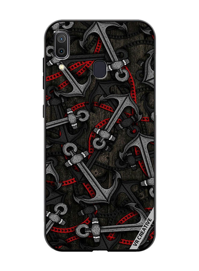 VR CREATIVE Protective Case Cover For Samsung Galaxy A30 Anchor Leggings Design Multicolour - Image 1