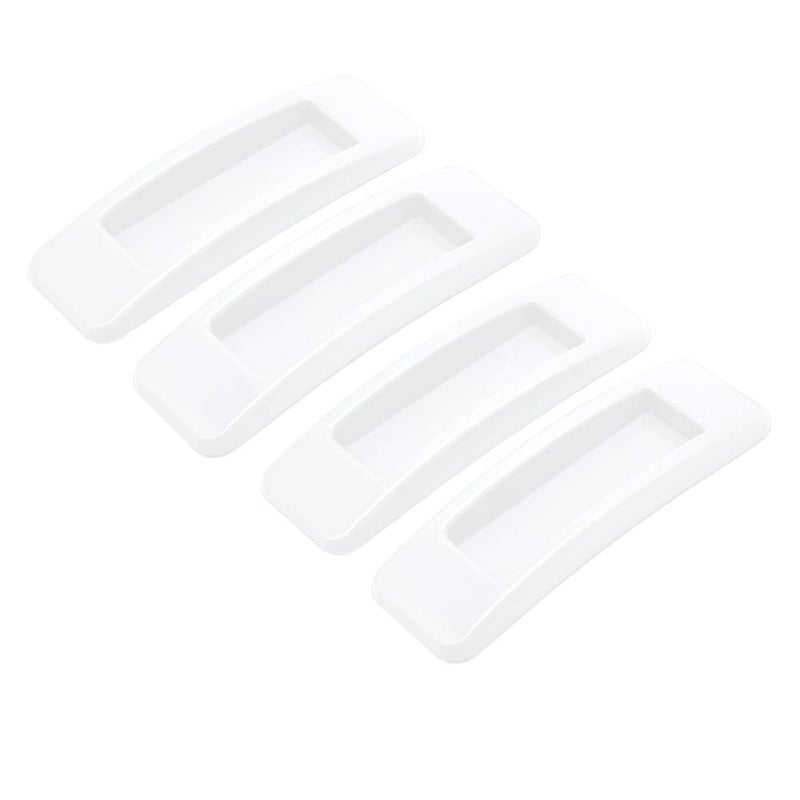 Alamic SelfStick Instant Cabinet Drawer Handle Multipurpose Cabinet Knobs Helper Auxiliary Kitchen Cabinet Sliding Door Window Handle Convenient Opening Stickon Handles White