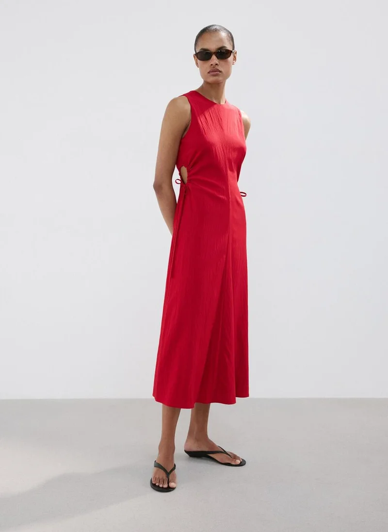 مانجو Cut-Out Dress With Ties