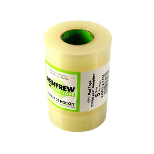 Renfrew Clear Polyflex Shin Sock Hockey Tape, 5 Rolls (24mm x 25m) - Image 3