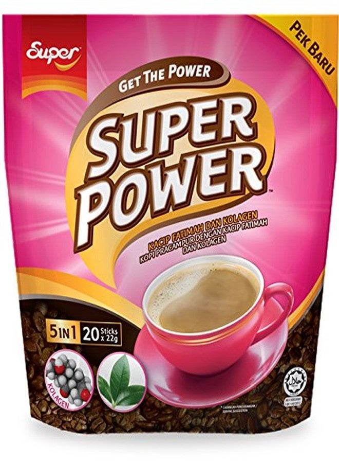 Super Power 2-Pack / Malaysia Brand/Super Power 5 In 1 Premium Instant Coffee/With Herbal Extract of Kacip Fatimah & Collagen/Delicious Health Boost For Ladies/A Shot Of Collagen In Your Morning Coffee/20s x 22g/pack - Image 1
