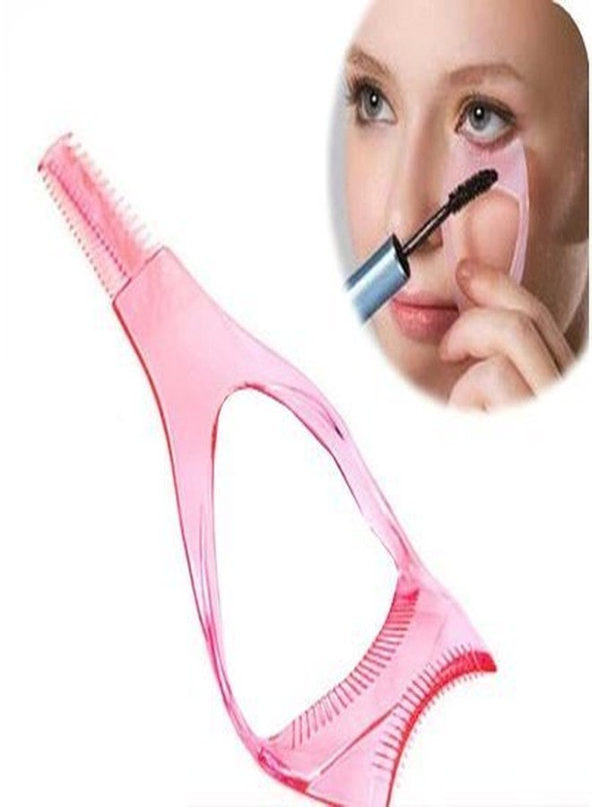 Gugzy® 3 in 1 Makeup Eyelash Tool Upper Lower Lash Mascara Applicator Guide Eyelash Comb Cosmetic Tool (2, Pink) - Image 5