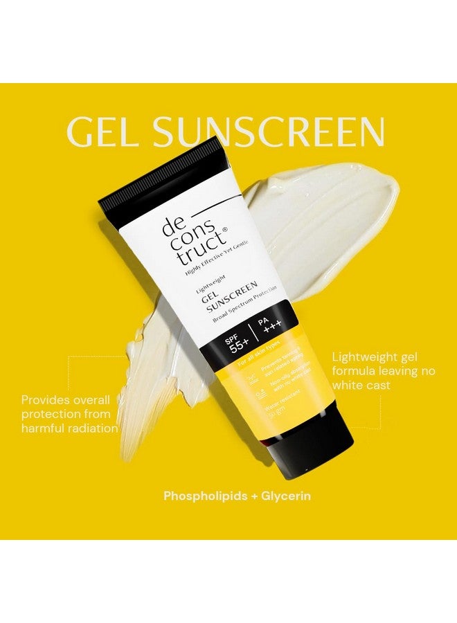 ديكونستركت ثنائي Skin Clear & Protect: مصل منقي وجل واقي من الشمس بعامل حماية من الشمس 50+ | مصل منقي (30 مل) + جل واقي من الشمس (50 جم) | مصل منقي للبشرة وجل واقي من الشمس بدون طبقة بيضاء وخفيف الوزن | عبوة من قطعتين - Image 2