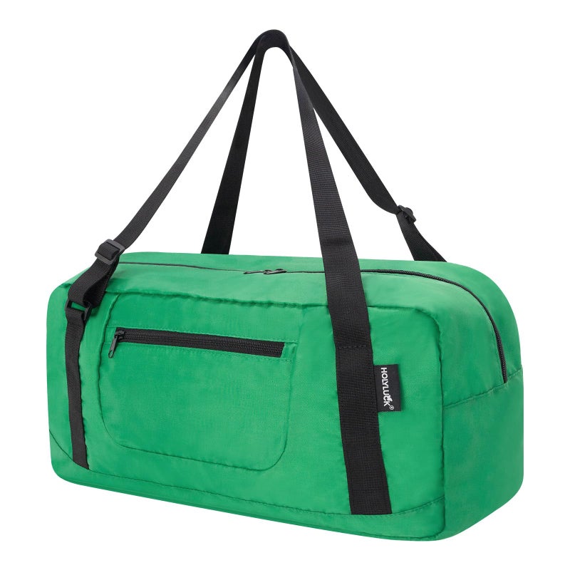 HOLYLUCK Foldable Travel Duffel Bag For Women Men Luggage Great for Gym Kelly green - Image 2
