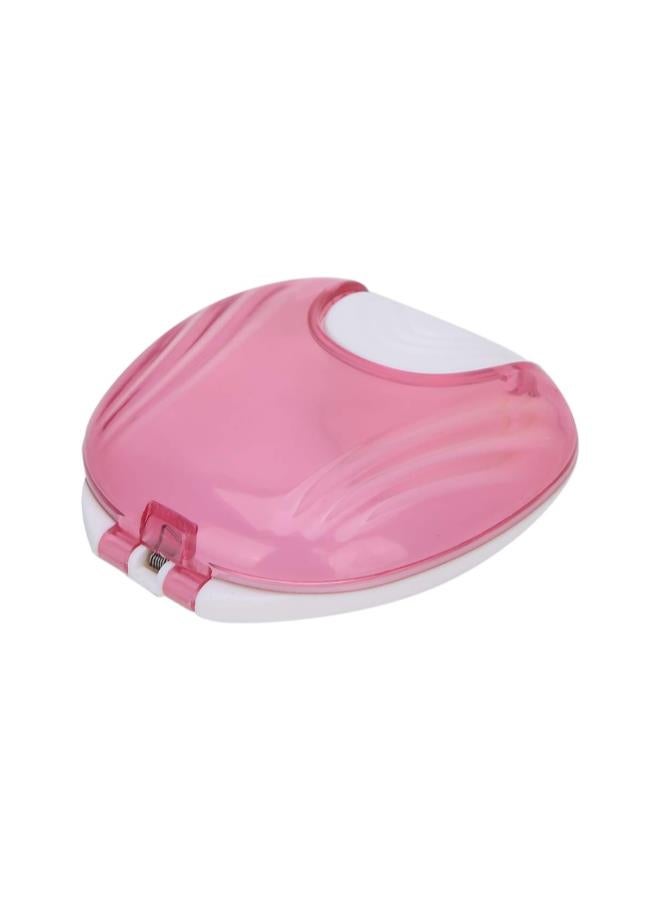 silvercnc Portable Retainer Case, Orthodontic Retainer Case, Portable and Waterproof Adult Denture Box Storage Container with Pressing Lock Design, Denture Storage Container False Teeth Box(Pink)  - Image 3