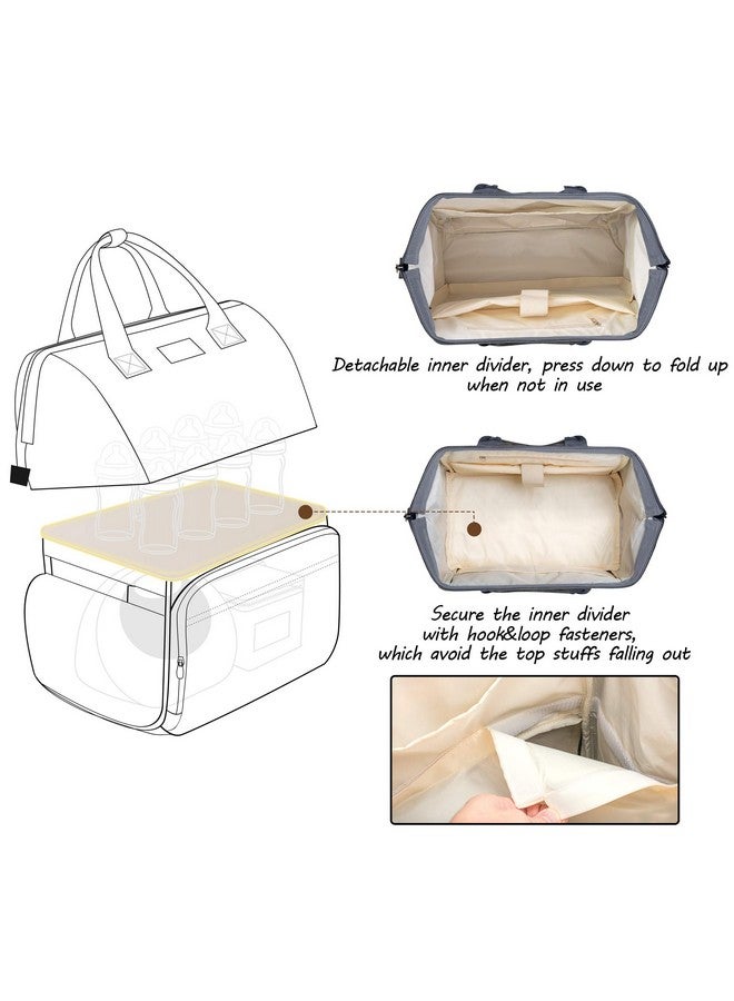 CURMIO CURMIO Breast Pump Bag Backpack Compatible for Spectra S1, S2, Medela, Pumping Tote with Compartment for Cooler Bag, with Padded Laptop Sleeve for Working Moms, Gray - Image 1