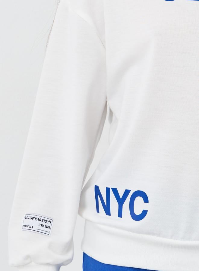 Styli Teen Central Park Print Sweatshirt and Trousers Set - Image 3