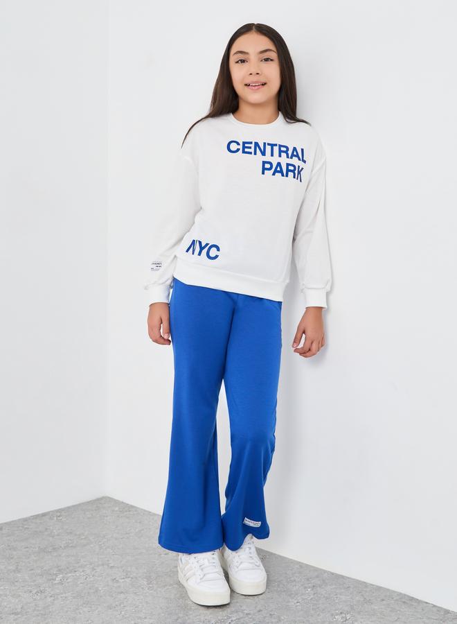 Styli Teen Central Park Print Sweatshirt and Trousers Set - Image 1