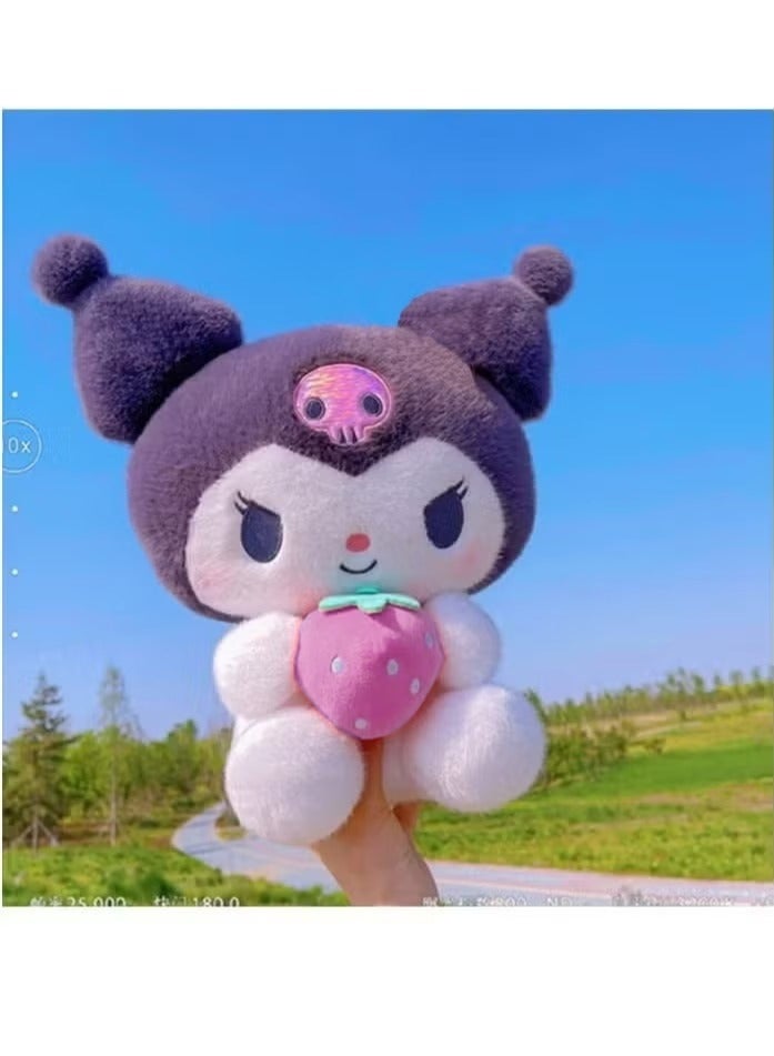 JOGAMS New Sanrio Strawberry Kuromi Plush Doll Children's Toy