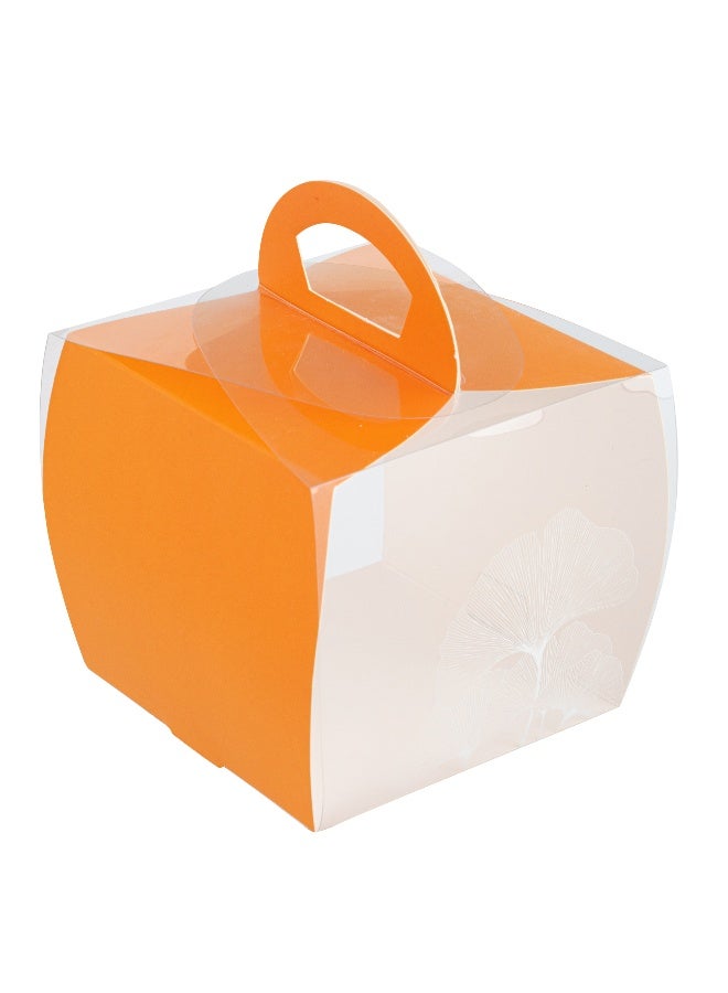 Restaurantware صناديق كب كيك فردية 4 إنش × 4.25 إنش، 100 صندوق عرض كب كيك قابل للتصرف - مع مقبض، لمسة ورقية، حاويات كب كيك بلاستيكية شفافة فردية، لحفلات الزفاف أو أعياد الميلاد - Image 2