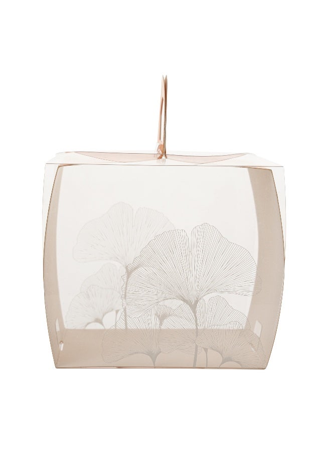 Restaurantware صناديق كب كيك فردية 4 إنش × 4.25 إنش، 100 صندوق عرض كب كيك قابل للتصرف - مع مقبض، لمسة ورقية، حاويات كب كيك بلاستيكية شفافة فردية، لحفلات الزفاف أو أعياد الميلاد - Image 1