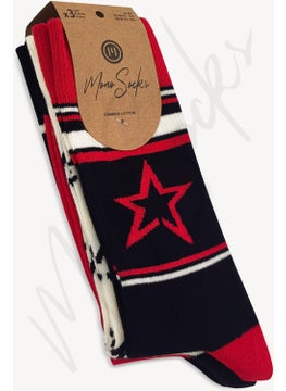 Mono Socks 3 Pack Star Patterned Ski Ski Socks  - Image 2