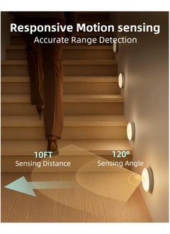 Dominy Led Under Cabinet Lights, Motion Sensor Rechargeable Light, 1000mAh Puck Lights with IR Remote, Under Counter Lights for Kitchen,cabinets,Closet,Stairs Indoor (6 Pack)  - Image 3