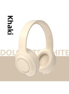 Headset Wireless Bluetooth Headset Computer E-sports Game With Wheat Noise Reduction For Huawei And Apple-Color:Off-white Dr58#