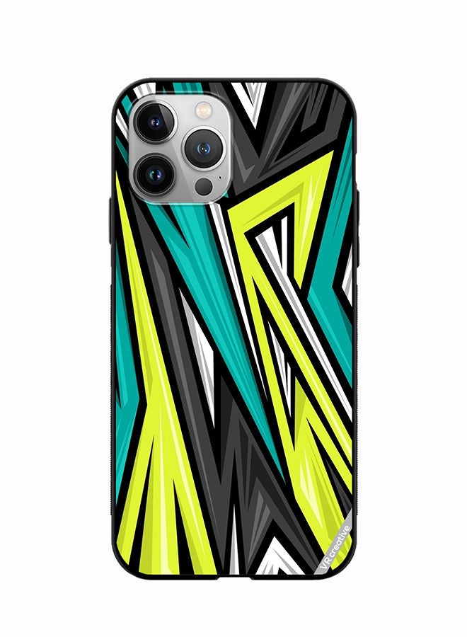 VR CREATIVE Protective Case Cover For Apple iPhone 12 Pro Texture Sports Racing Style Vector Design Multicolour - Image 1