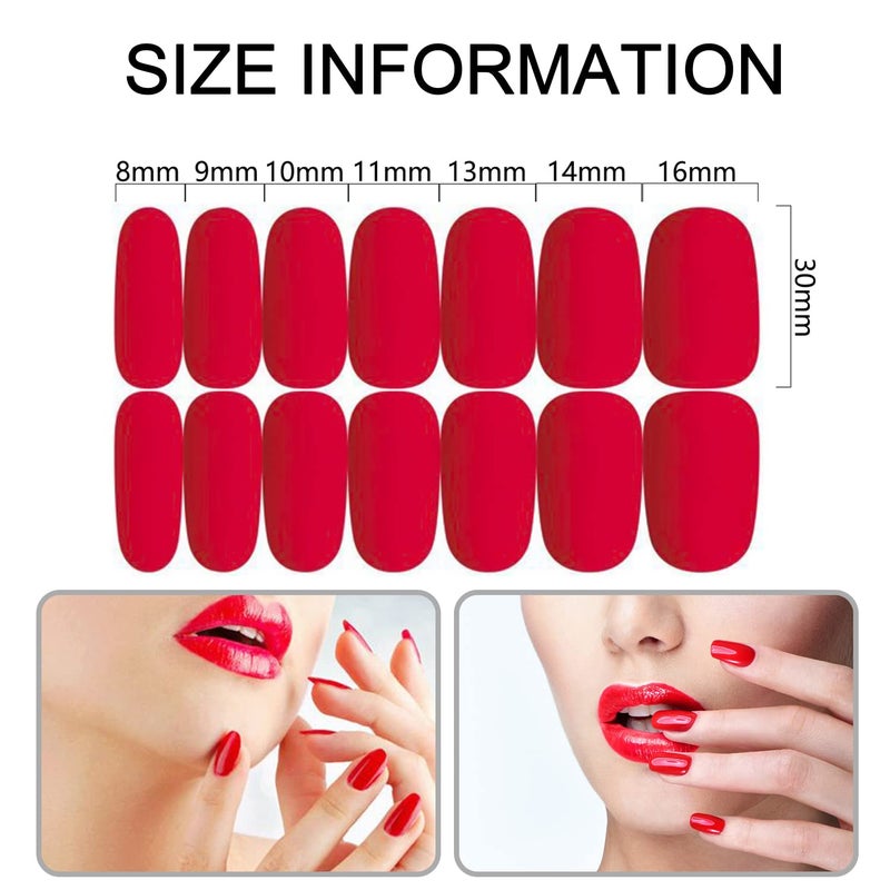 SILPECWEE 20 Sheets Nail Wraps for Women Glitter Solid Color Self Adhesive Nail Polish Strips Nail Sticker Polish Stick on Nails Nail Accessories with 1pc Nail File - Image 3