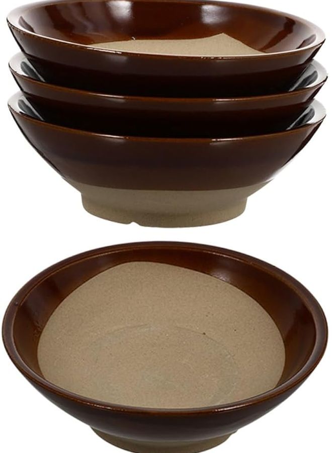Ceramic Hot Pot Bowl Set 13 5cm Diameter Vintage Style for Steamed Meat Soup and Noodles - Image 1