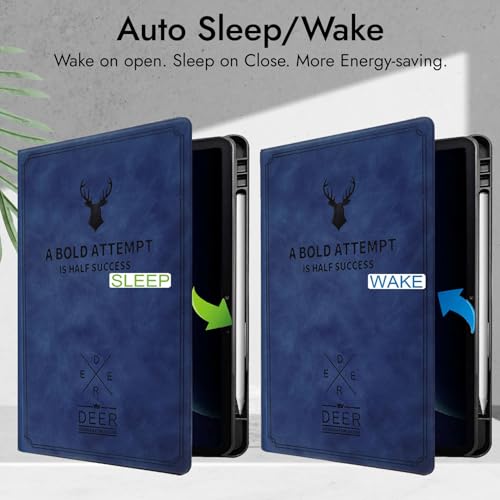 Robustrion Cover for OnePlus Pad Go 2 12.1 inch Cover Case with Pencil Holder, Flip Cover Case for OnePlus Pad Go 2 Tablet Cover [Auto Sleep Wake Support] - Blue - Image 3
