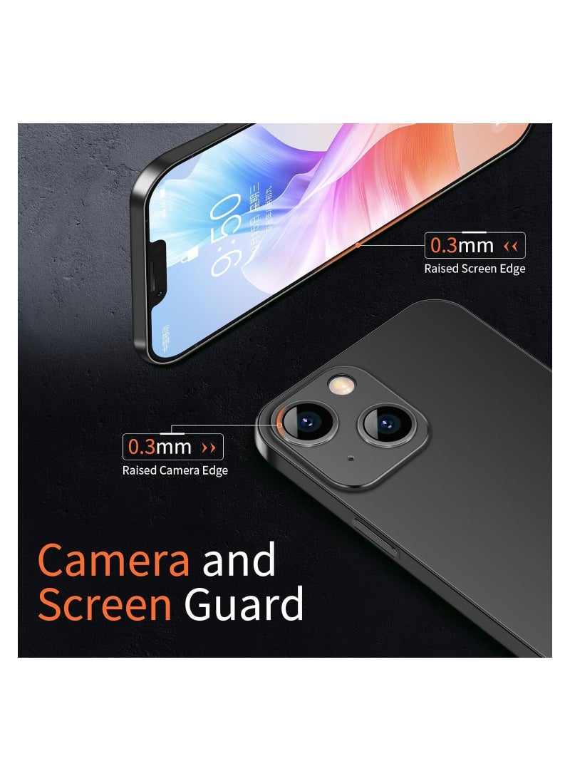 ELTERAZONE Case Compatible with iPhone 15 Pro Max Slim Case,0.2mm Fit [Paper-Thin]Lightweight Case Translucent Matte Finish PP Back Protection[Anti-Fingerprints&Yellowing] (Black)