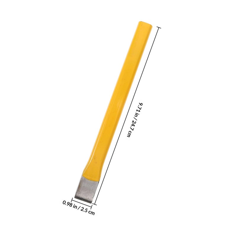Heavy Duty Masonry Chisel 250mm Flat Tip Steel Tool for Concrete Brick and Stone Carving - Image 3