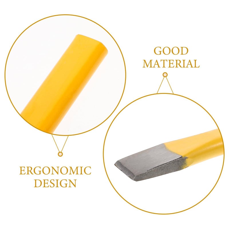 Heavy Duty Masonry Chisel 250mm Flat Tip Steel Tool for Concrete Brick and Stone Carving - Image 4