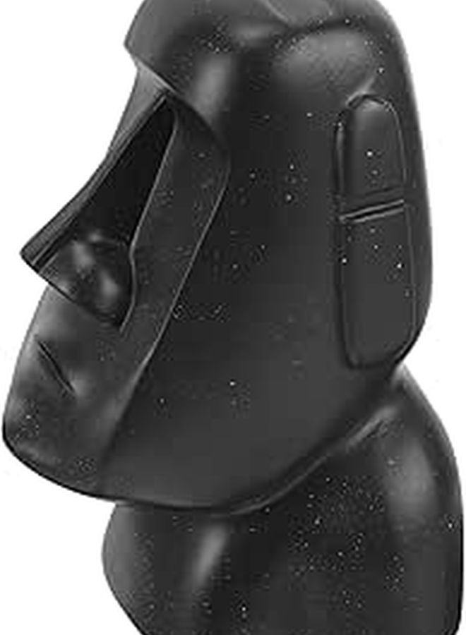 Moai Tissue Box Holder Decorative Dispenser For Home Office Table Black - Image 1