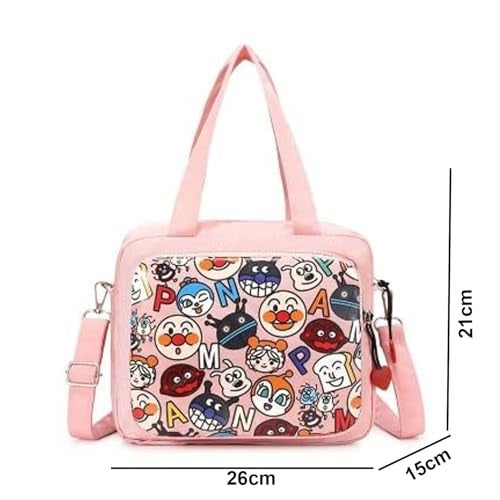 Winnies Diaper Bag Mummy Tote | Travel Nappy Tote for Baby Care | Multifunction Maternity Cross Body Bags with Zipper Closure Lightweight Hand-Carry Totes for Moms & Newborn Essentials (Pink) - Image 2