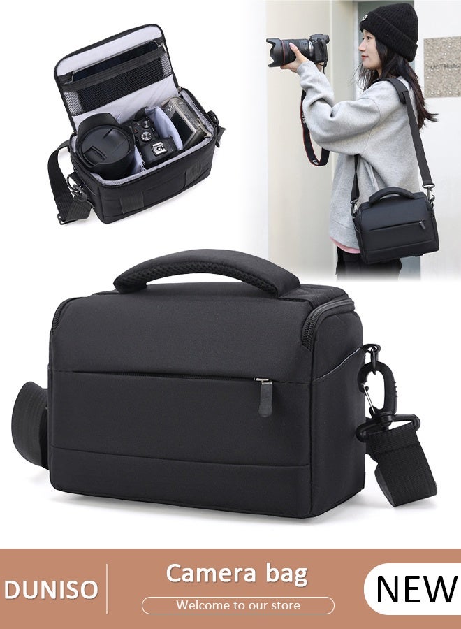 DUNISO Camera Bag Padded Camera Shoulder Bag for Photographers, Waterproof Camera Bags & Cases for SLR DSLR, Lenses, Accessories - Image 1