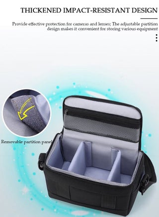 Camera Bag Padded Camera Shoulder Bag for Photographers, Waterproof Camera Bags & Cases for SLR DSLR, Lenses, Accessories - view 5