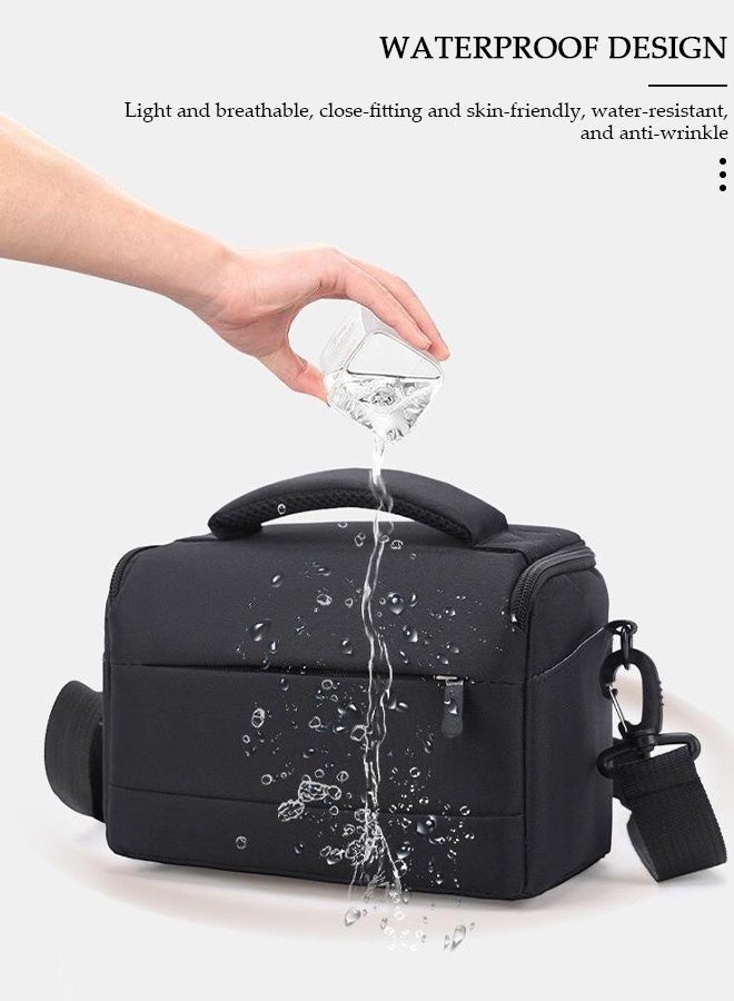 DUNISO Camera Bag Padded Camera Shoulder Bag for Photographers, Waterproof Camera Bags & Cases for SLR DSLR, Lenses, Accessories - Image 3