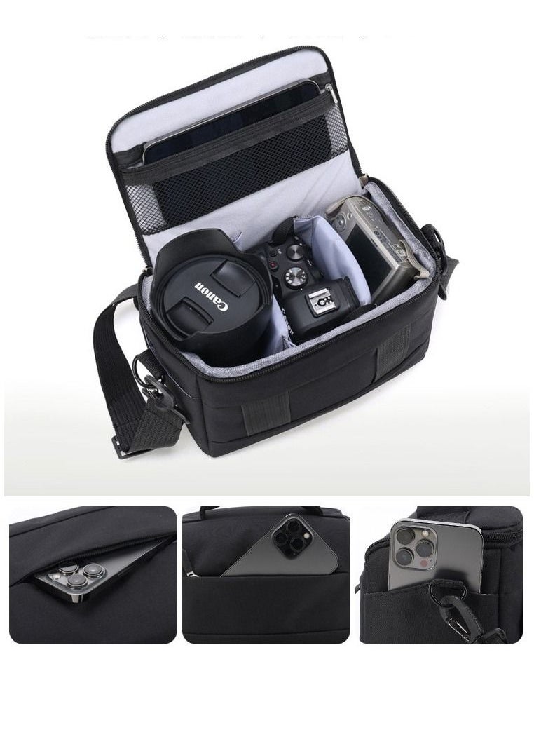 DUNISO - Camera Bag Padded Camera Shoulder Bag for Photographers, Waterproof Camera Bags & Cases for SLR DSLR, Lenses, Accessories - Image 1