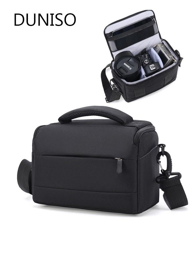 DUNISO - Camera Bag Padded Camera Shoulder Bag for Photographers, Waterproof Camera Bags & Cases for SLR DSLR, Lenses, Accessories - Image 1