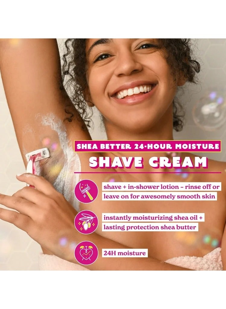 EOS Shea Better Shave Cream, Pomegranate Raspberry 7 oz - Image 4