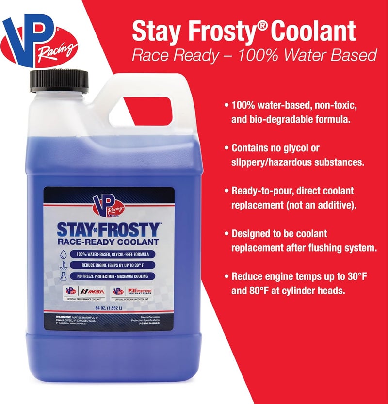 VP Racing Fuels Stay Frosty Race-Ready Coolant 64 Ounces for High-Compression, High-Heat Engines - Image 4