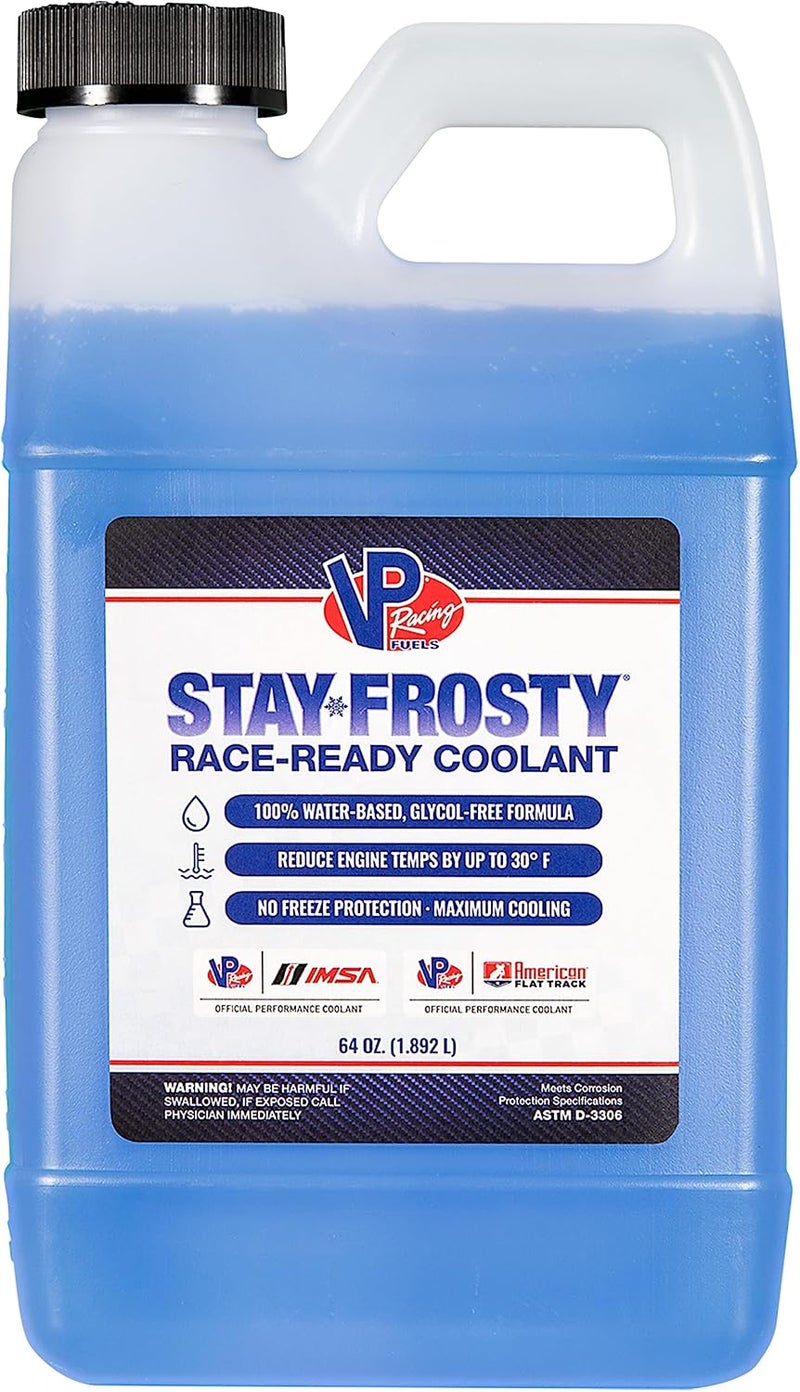 VP Racing Fuels Stay Frosty Race-Ready Coolant 64 Ounces for High-Compression, High-Heat Engines - Image 1