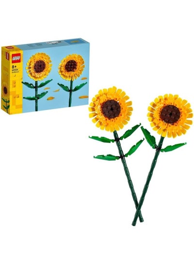 LEGO Botanicals Sunflowers, Faux Flower Decoration Set 40524 (Age 8+, 191 Pieces)