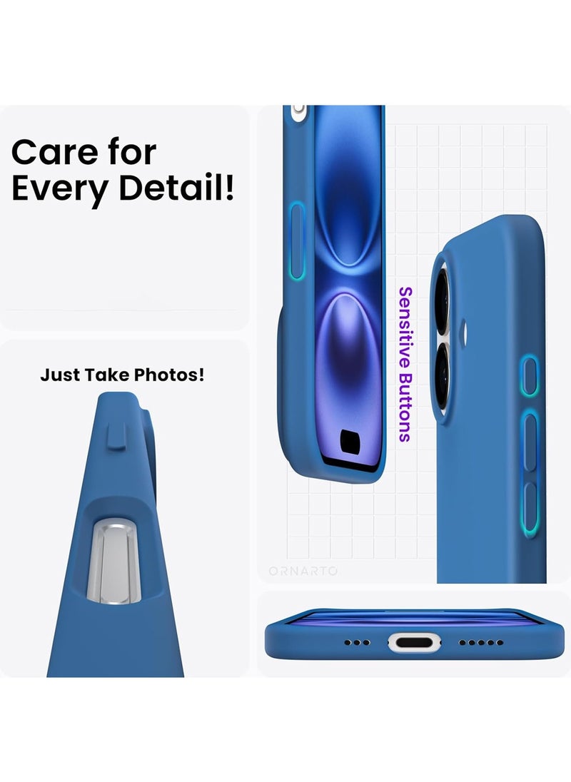 X-level iPhone 16 Liquid Silicone Case Cover,Full Body Protection, Shockproof, Slim, Anti-Scratch Soft Microfiber Lining,Slim Protective Back Cover with Comfortable Hold Touch Feeling and Anti-fingerprint  - Image 2