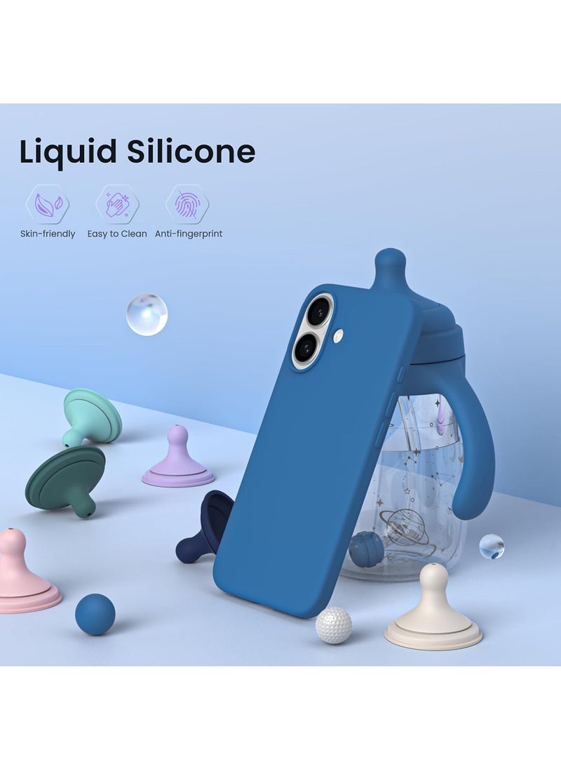 X-level iPhone 16 Liquid Silicone Case Cover,Full Body Protection, Shockproof, Slim, Anti-Scratch Soft Microfiber Lining,Slim Protective Back Cover with Comfortable Hold Touch Feeling and Anti-fingerprint  - Image 4