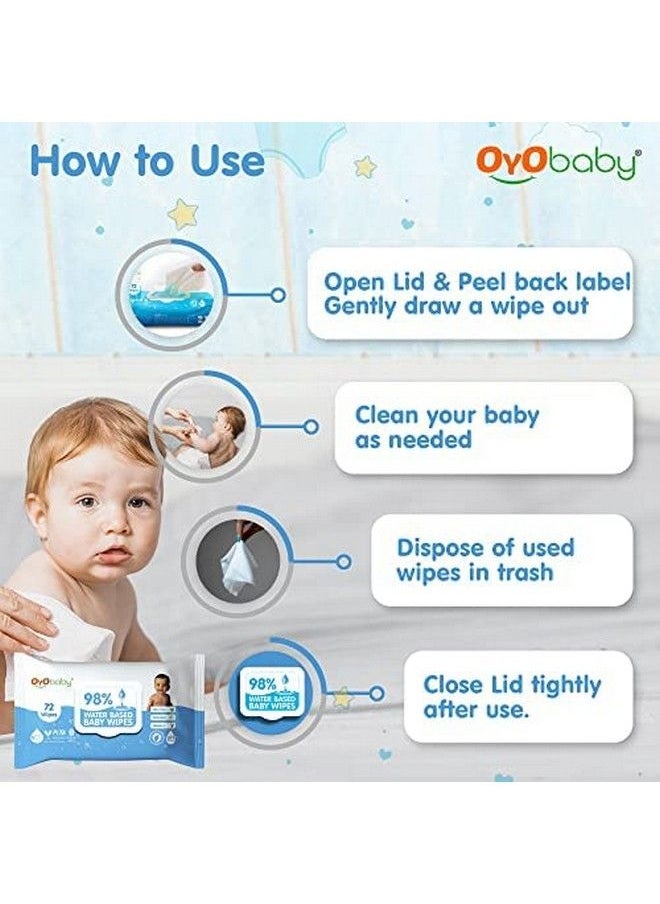 OYO BABY Baby Wipes Offers Combo Wet Wipes With Lid Water Wipes For Newborn Babies Pack Of 5 (360 Wipes)…  - Image 5