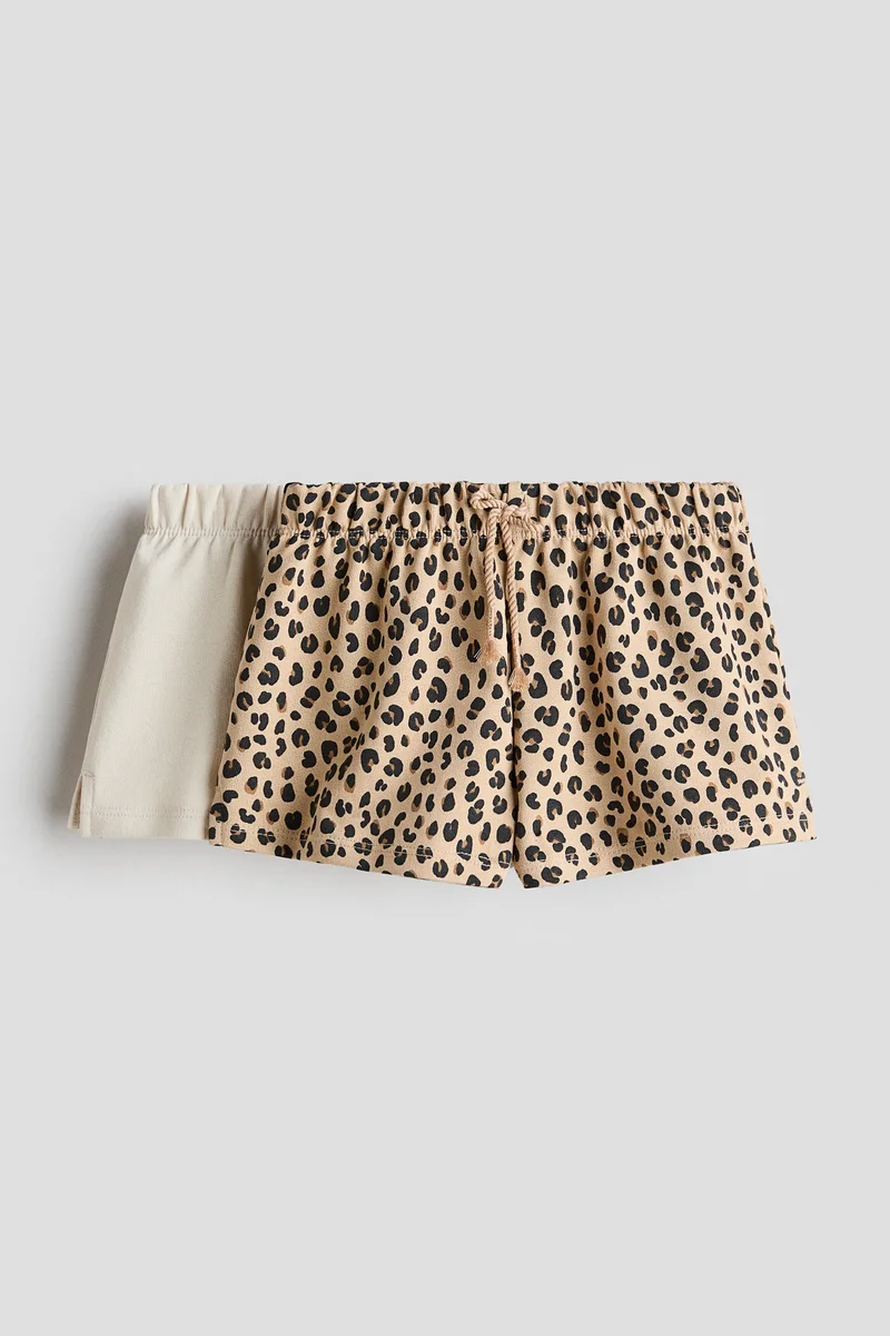 H&M 2-pack cotton sweatshirt shorts