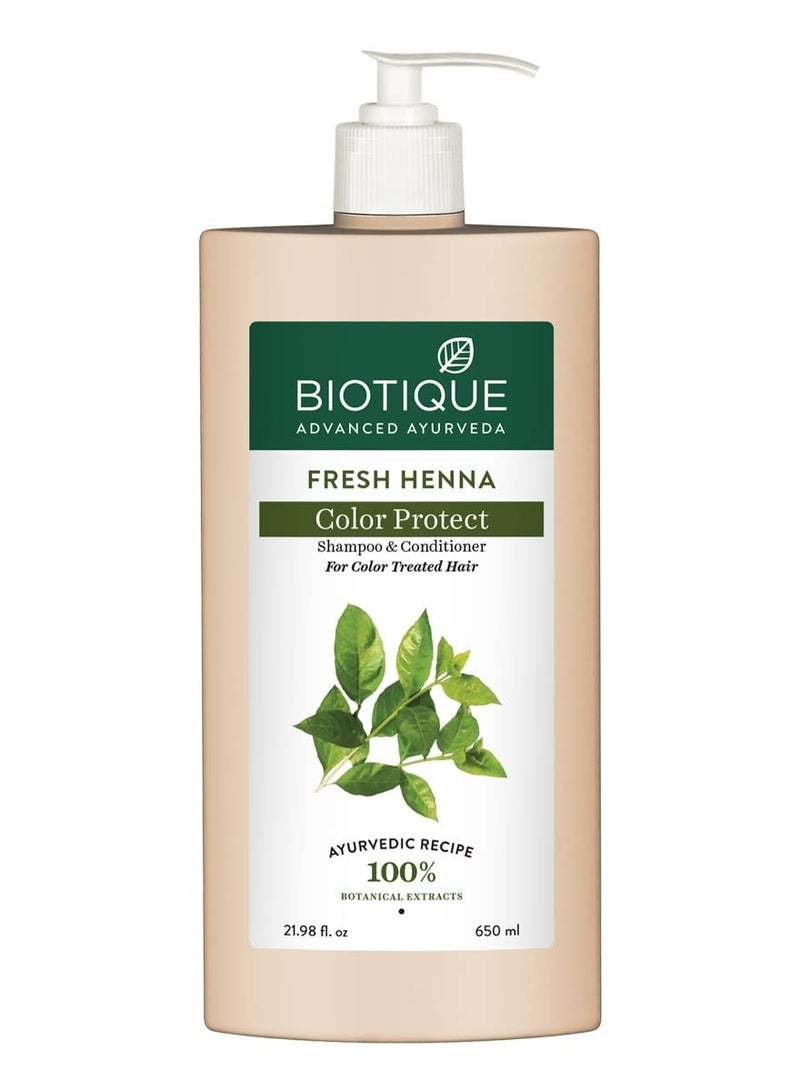بيوتيك شامبو وبلسم بيو حنة ليف فريش تيكستشر 650 مل - Image 1