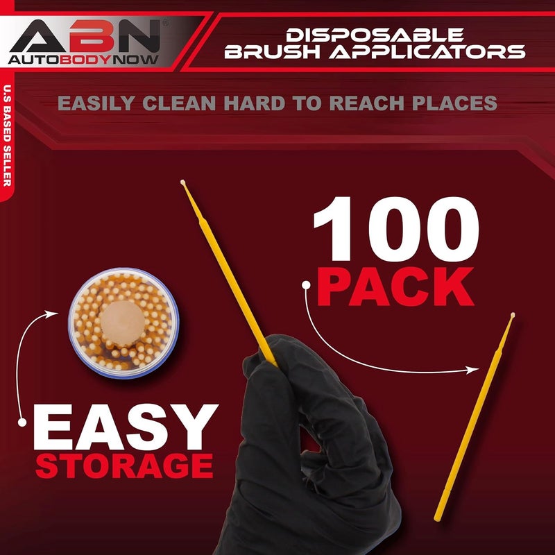 ABN Fine-Point Disposable Brush Applicator 100 Pack - Image 1